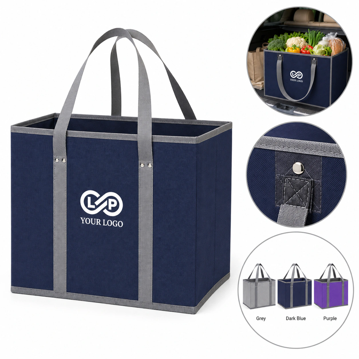 Large Capacity Foldable Reusable Non-Woven Fabric Storage Box