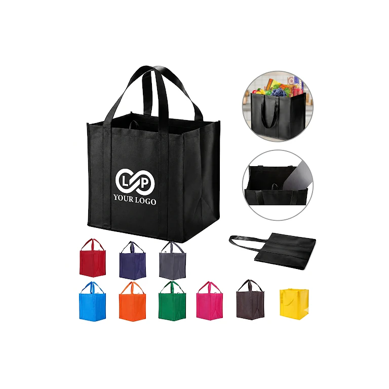 Foldable Large Capacity Durable Reusable Non-Woven Shopping Bag