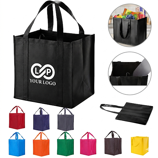 Foldable Large Capacity Durable Reusable Non-Woven Shopping Bag