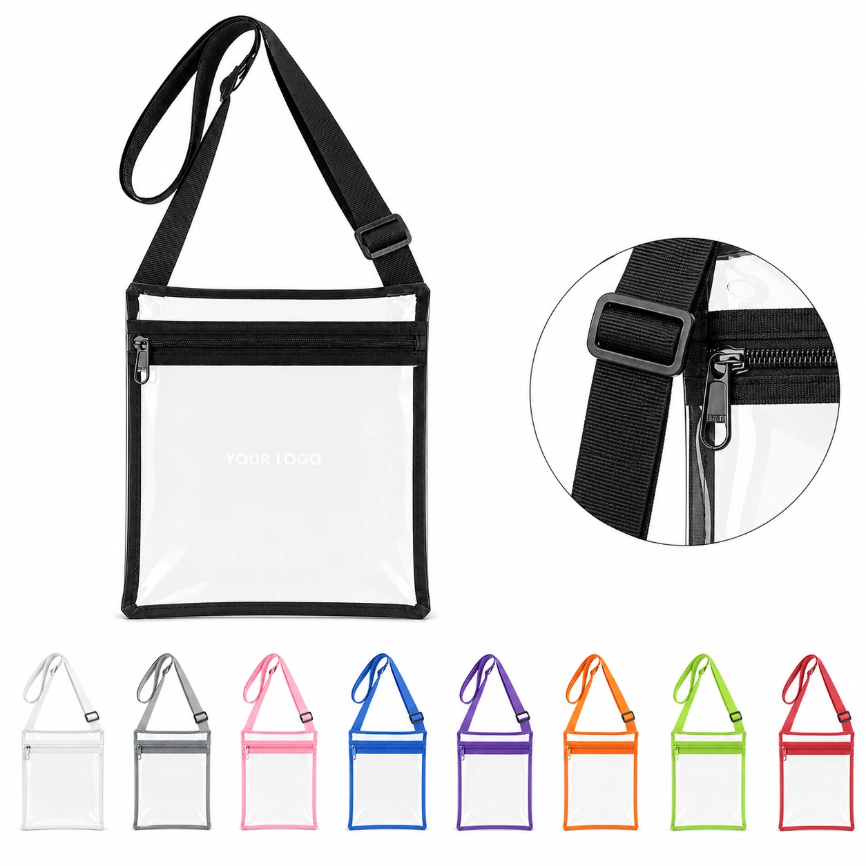 Stadium Approved Clear Crossbody Bag for Concerts Sports Women