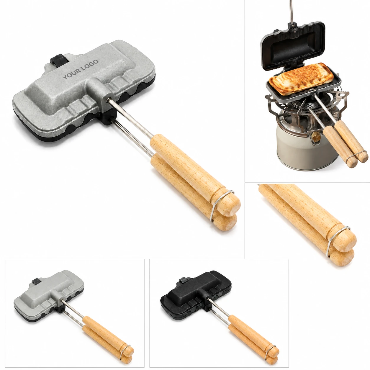 Non-Stick Double-Sided Hot Sandwich Maker for Outdoor Home