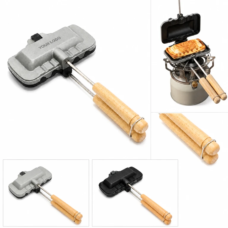 Non-Stick Double-Sided Hot Sandwich Maker for Outdoor Home
