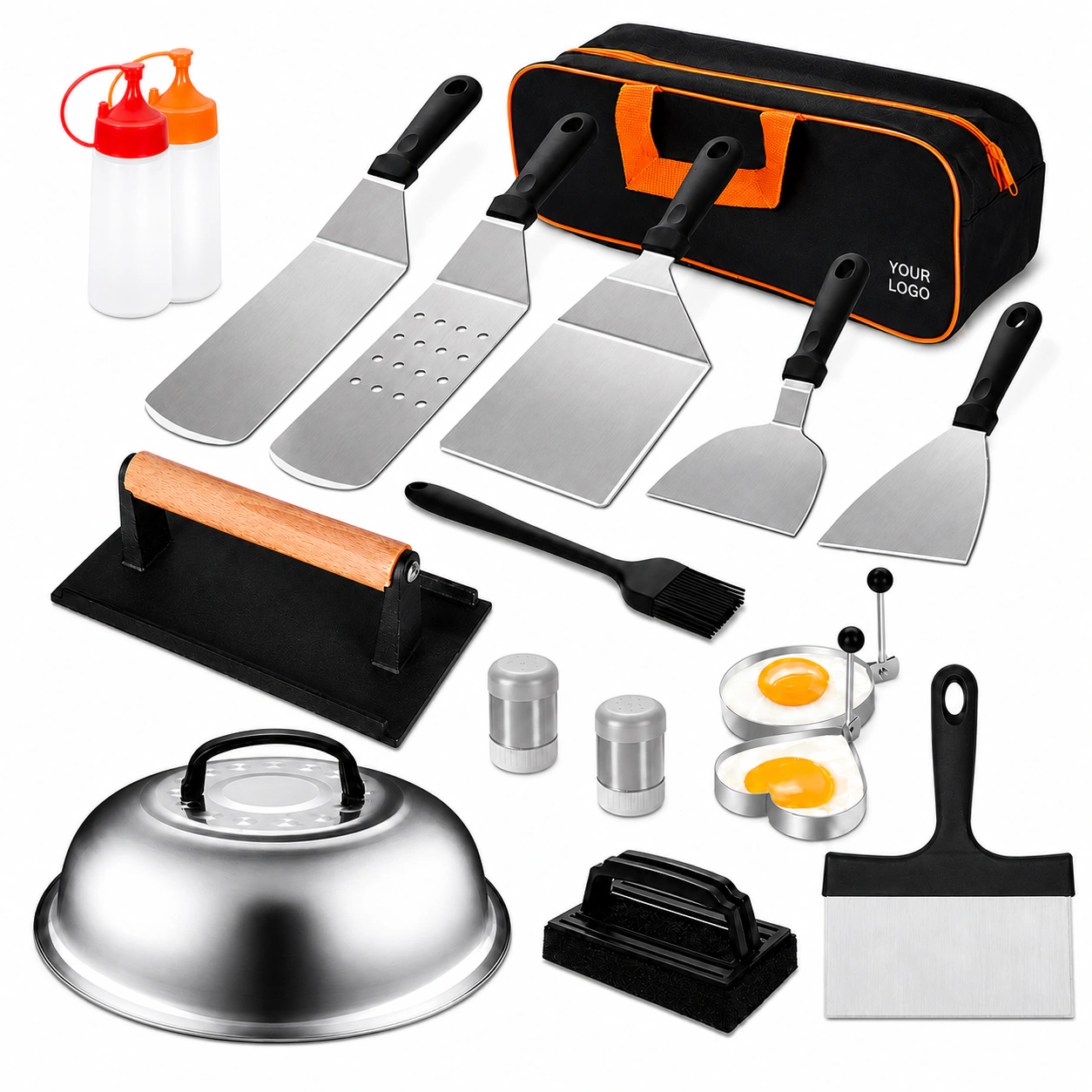 17-Piece Outdoor BBQ Blackstone Griddle Accessories Kit