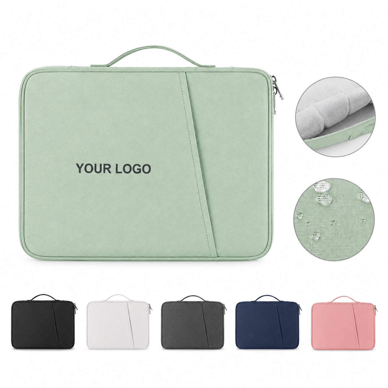 11 Inch Water Resistant Nylon Tablet Sleeve Multi-Function Pockets