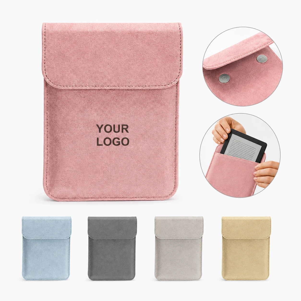 6-7 Inch Universal E-reader Protective Sleeve Case Soft Velvet