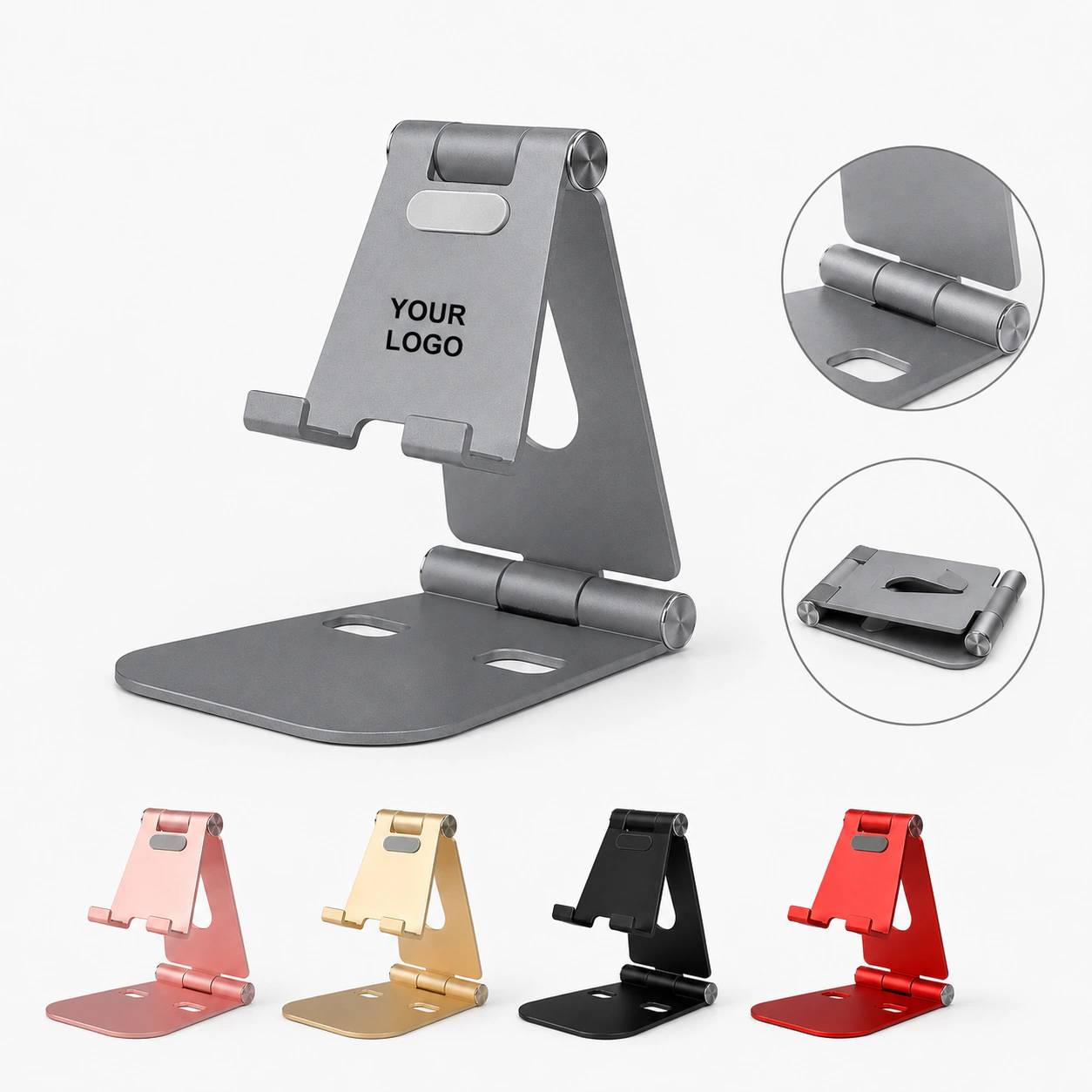 Aluminum Alloy Tablet Mobile Phone Holder Adjustable Angle Anti-slip