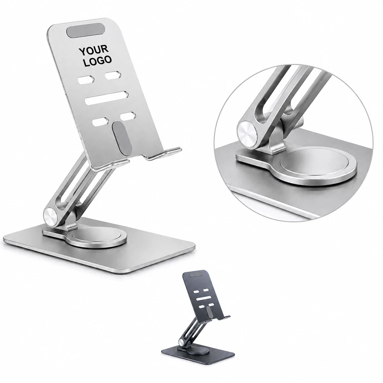Desktop Rotatable All-Metal Lazy Folding Tablet Stand
