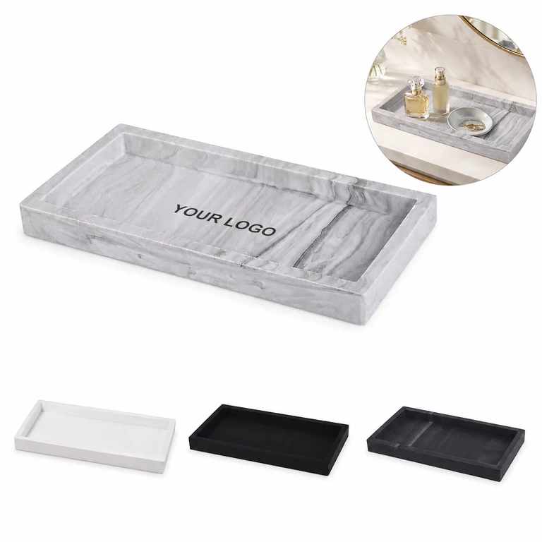 Silicone storage kitchen counter vanity soap bathroom tray