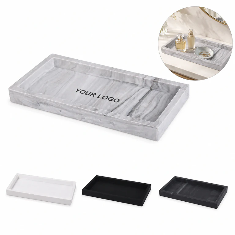 Silicone storage kitchen counter vanity soap bathroom tray