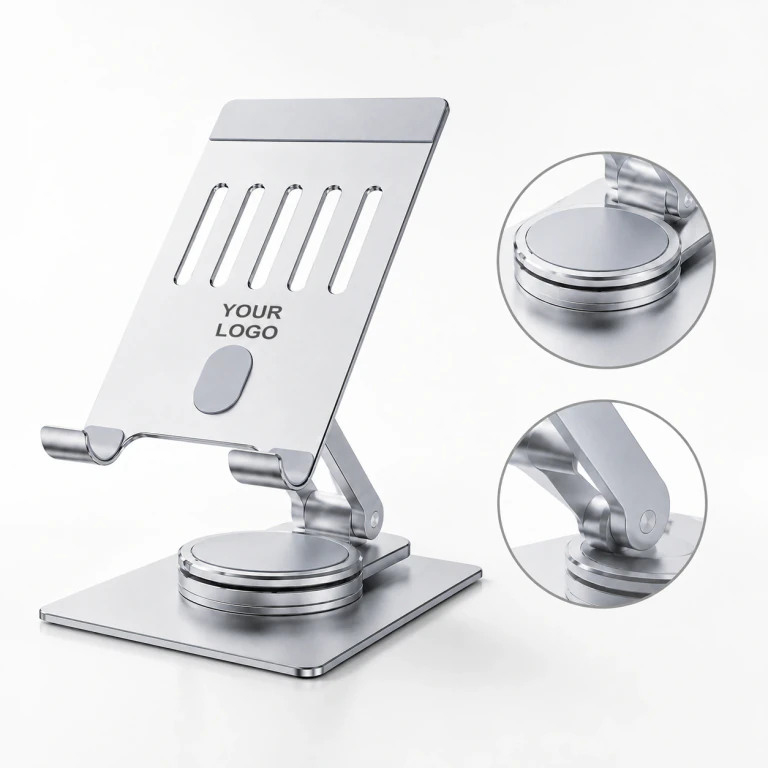 Aluminum Alloy Folding Lift Infinite Rotation Tablet Stand