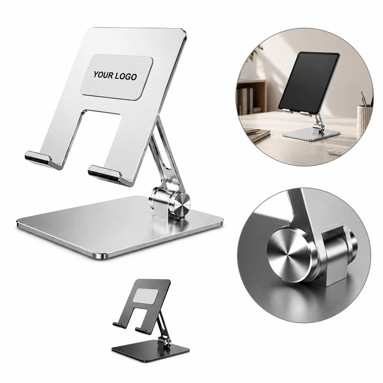 Aluminum Alloy Lazy Folding Tablet Phone Stand Stable Adjustable