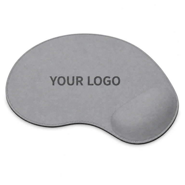 Non-slip Leather Large Desk Mouse Pad with Wrist Rest