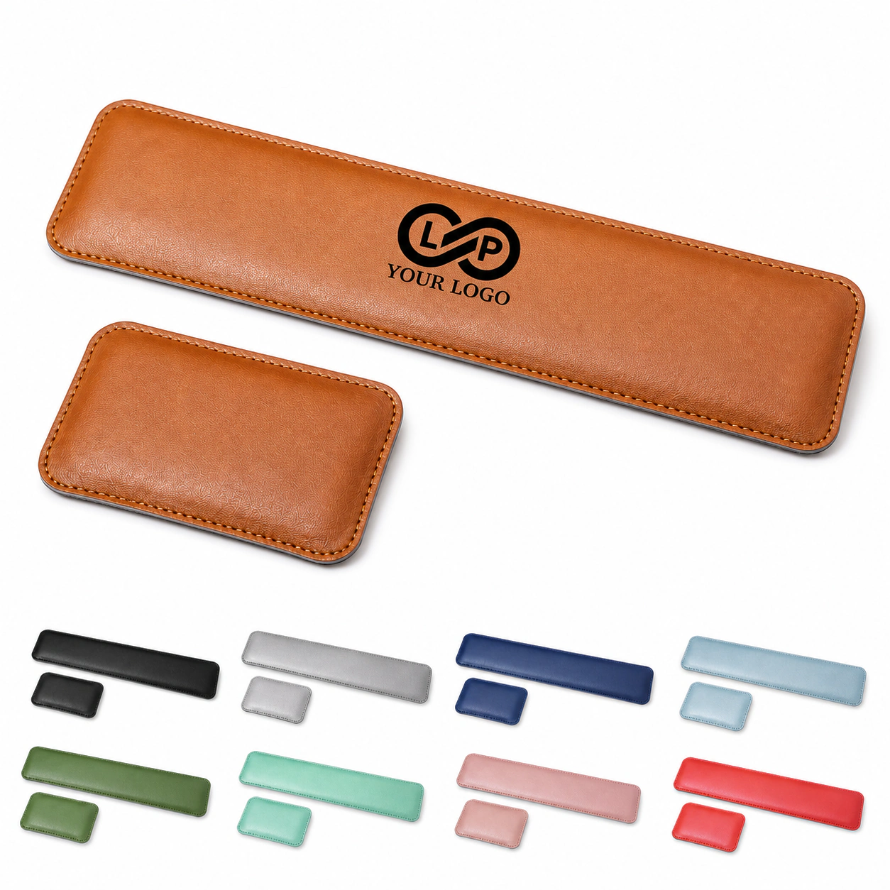 Leather Memory Foam Desk Keyboard Mouse Palm Rest Wrist Pad