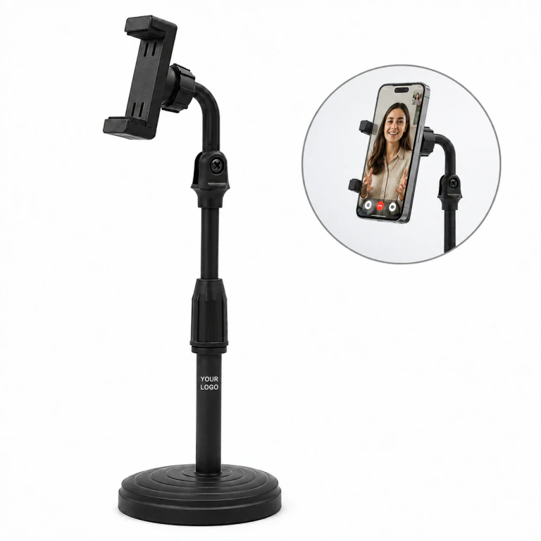 Ergonomic Adjustable Desktop Video Recording Phone Tablet Stand