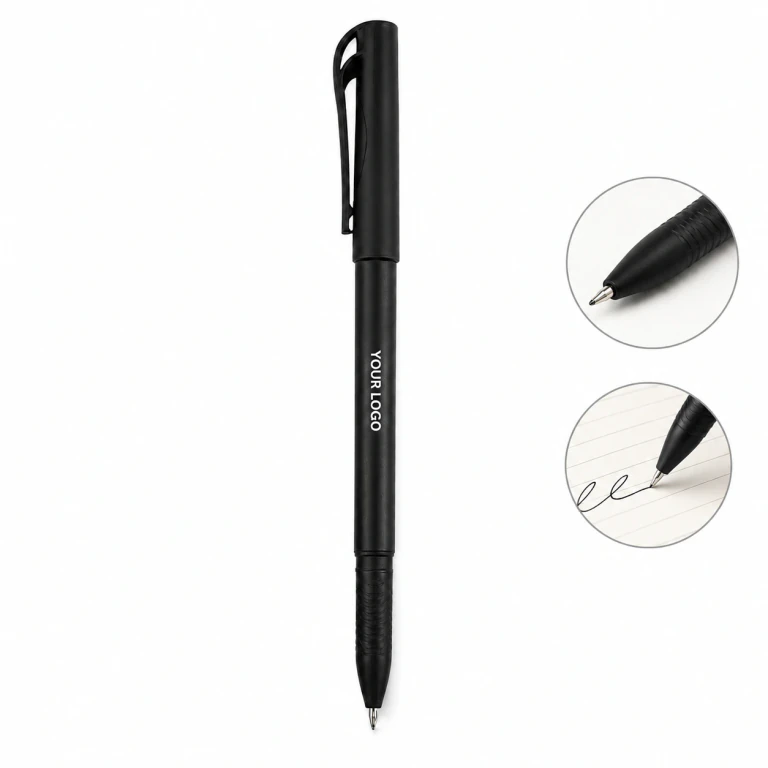 Classical Black 0.5mm Gel Pen Office School Supplies with Printed Logo