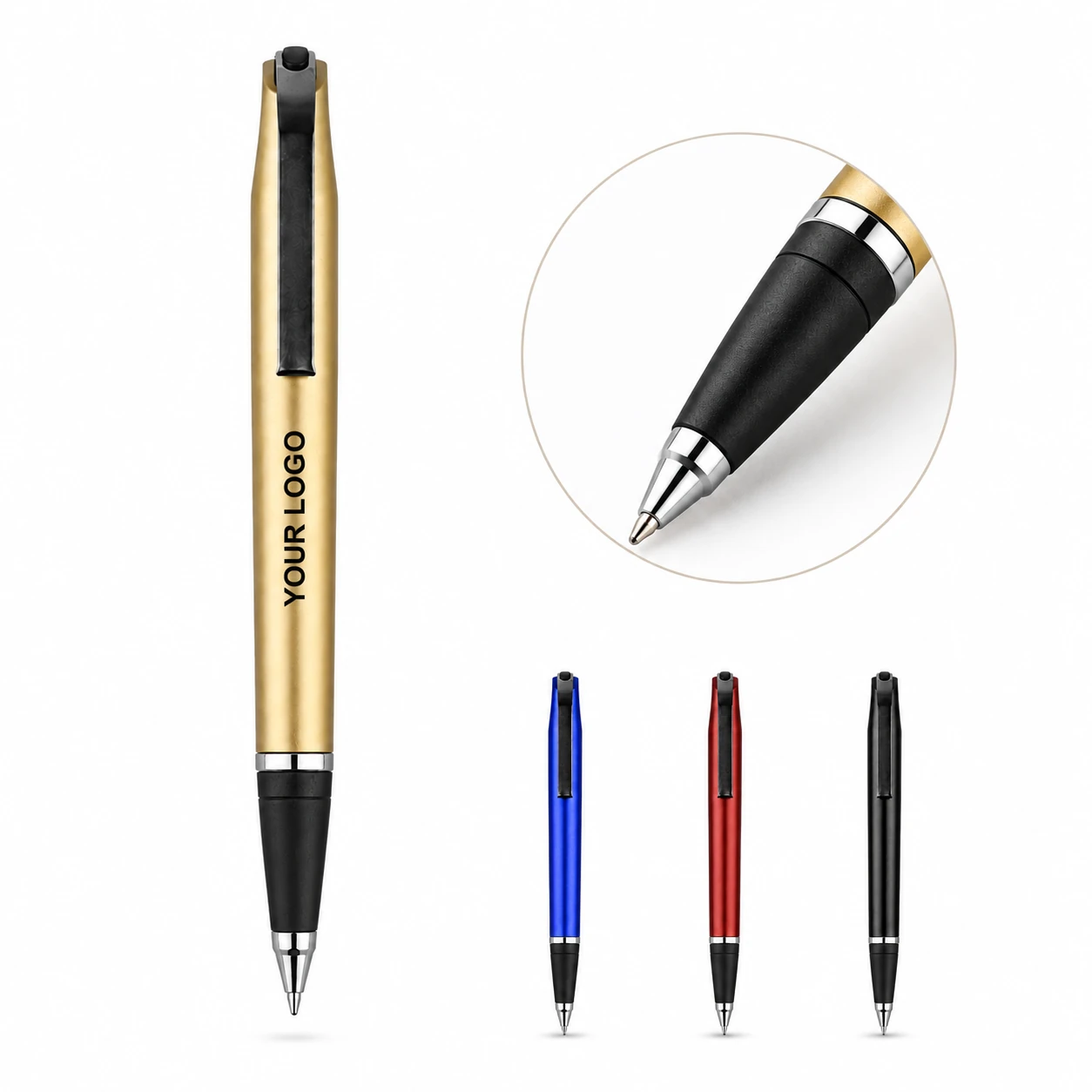 Custom Branded Promotional Gel Pens, Logo Customized Bulk