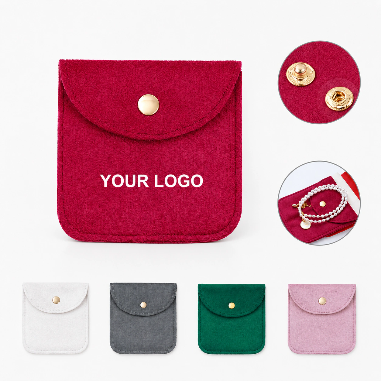 Custom Fashionable Dustproof Velvet Jewelry Accessories Bag