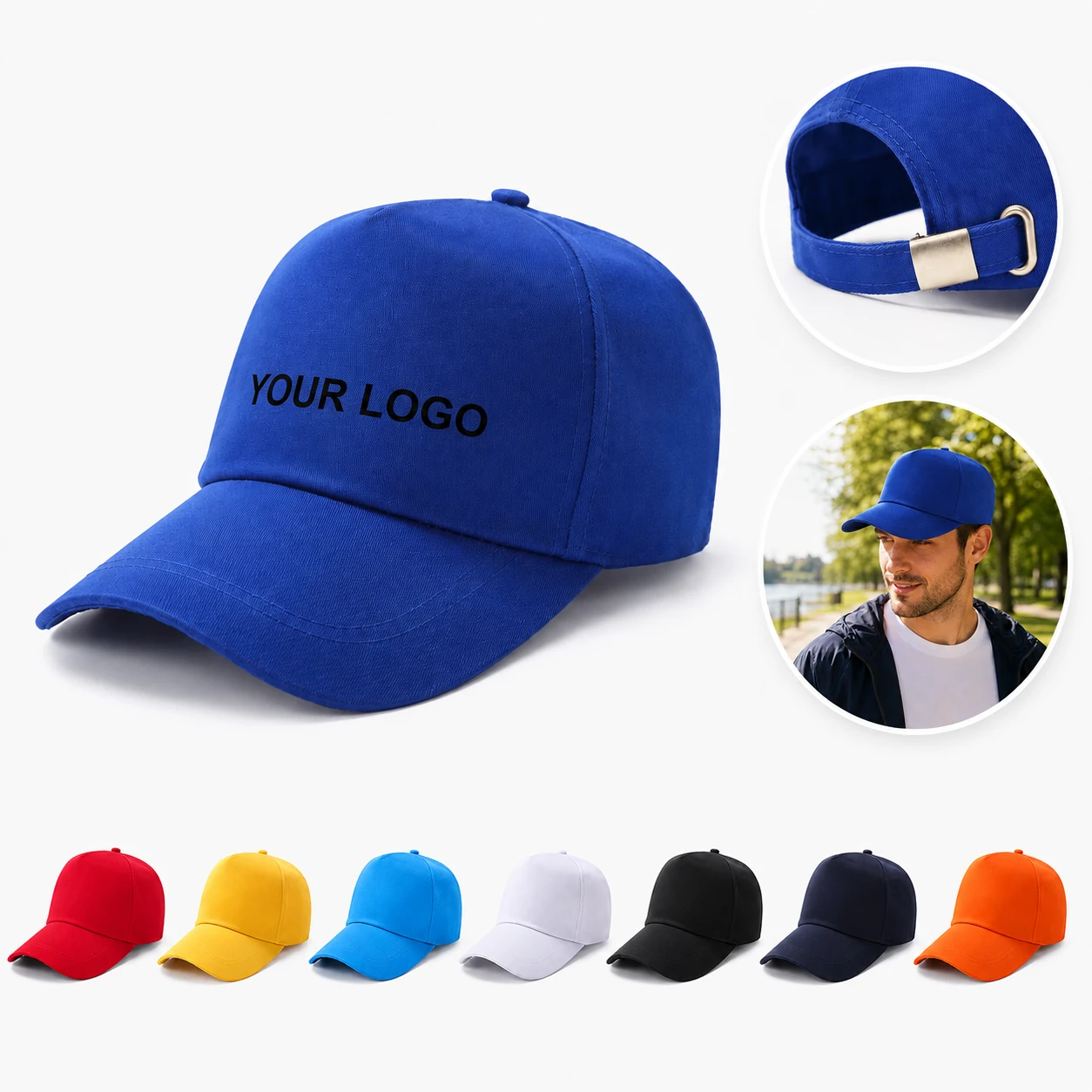 Custom Cotton Baseball Cap - Sunshade Volunteer Student Promotional