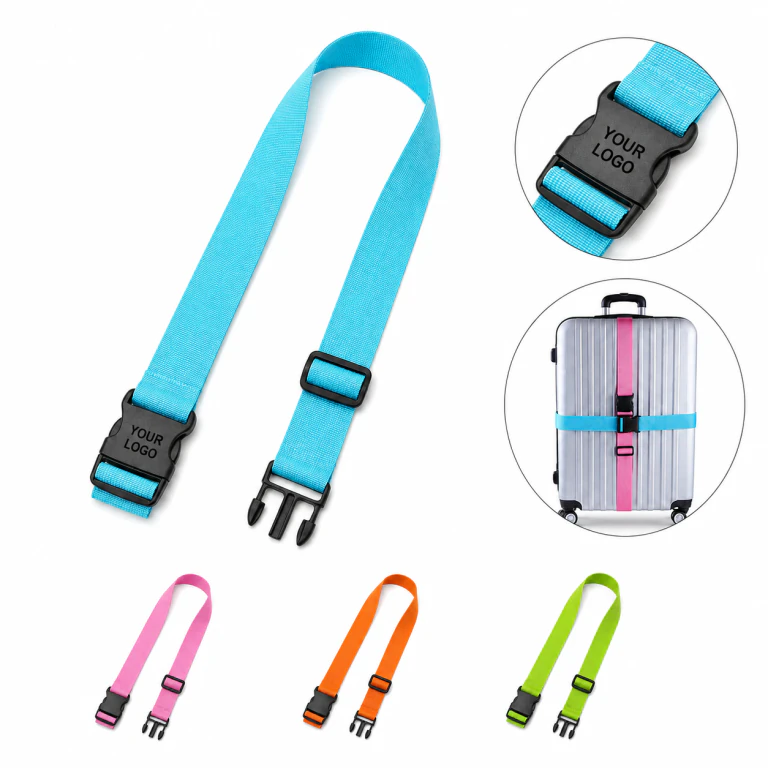Adjustable Suitcase Binding Strap with Secure Buckle