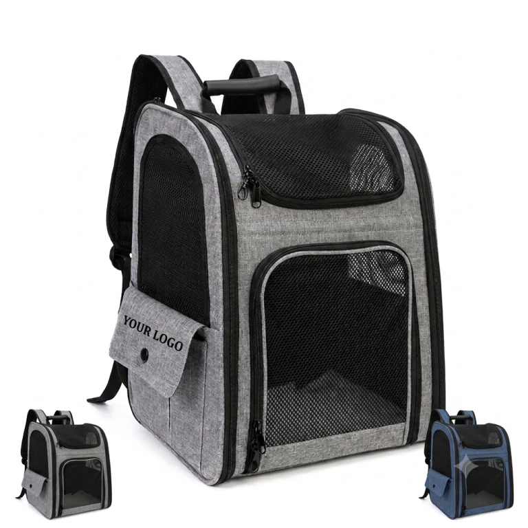 Expandable Breathable Oxford Pet Carrier Backpack for Travel