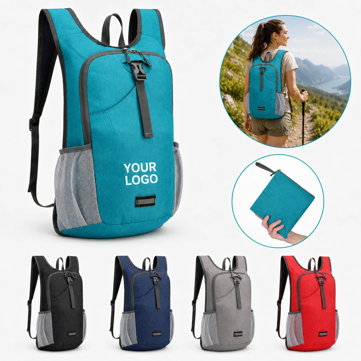 Foldable Lightweight Hiking Camping Backpack Egg Weight Ultra-light