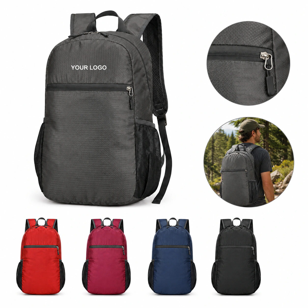 Ultra-thin Outdoor Foldable Portable Travel Sports Backpack