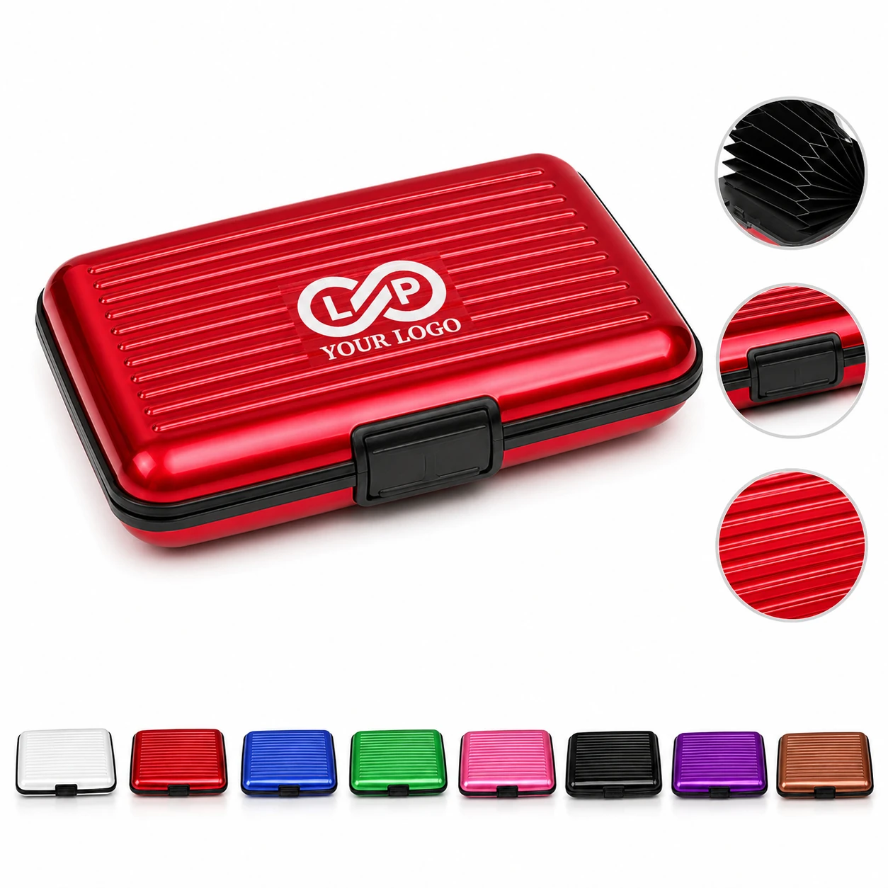 Waterproof RFID Blocking Aluminum Alloy Card Holder