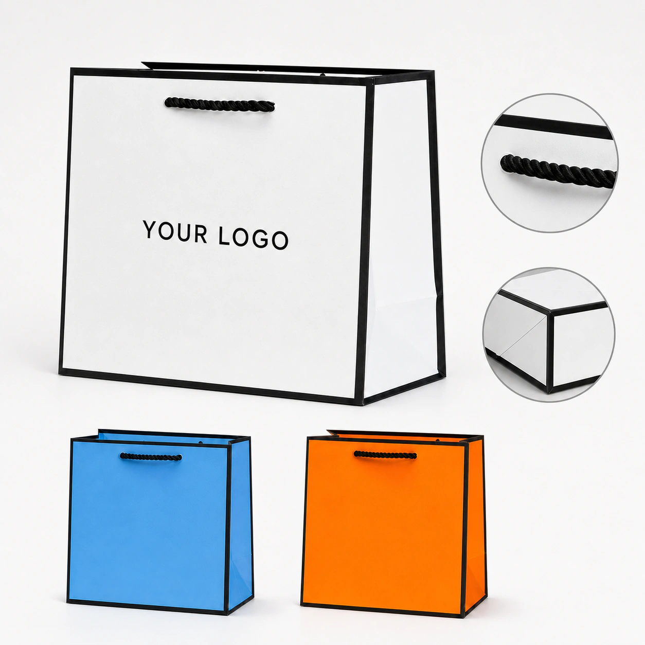 Reinforced Handle Customizable Large Gift Paper Bags