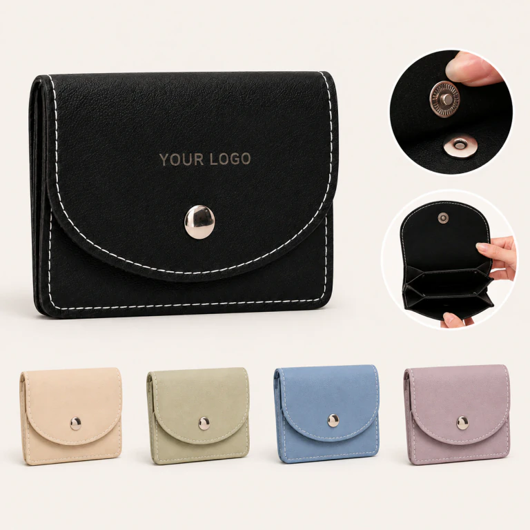 Multi-compartment Short Portable Large Capacity PU Coin Purse