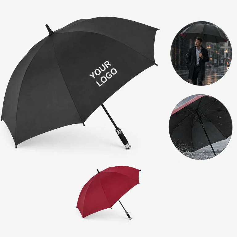 Windproof Waterproof Long Stick Umbrella for Two People Auto Open