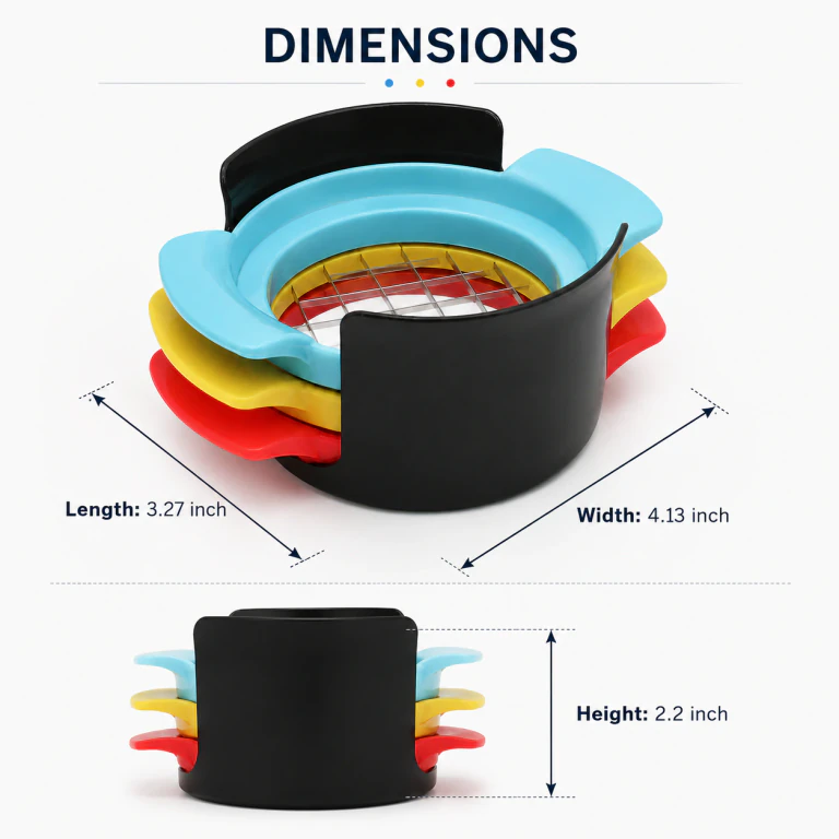 6-in-1 Multi-Function Stainless Steel Meat Slicer Petal-Shaped Blade