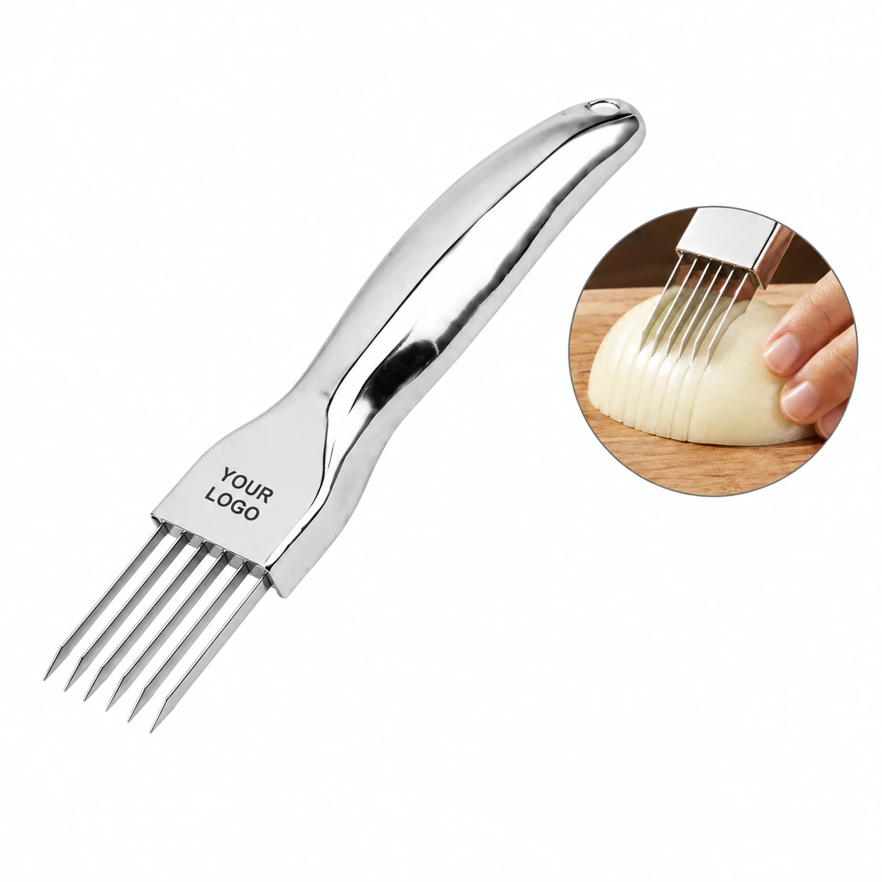 304 Stainless Steel Onion Meat Cutter with Durable Blades