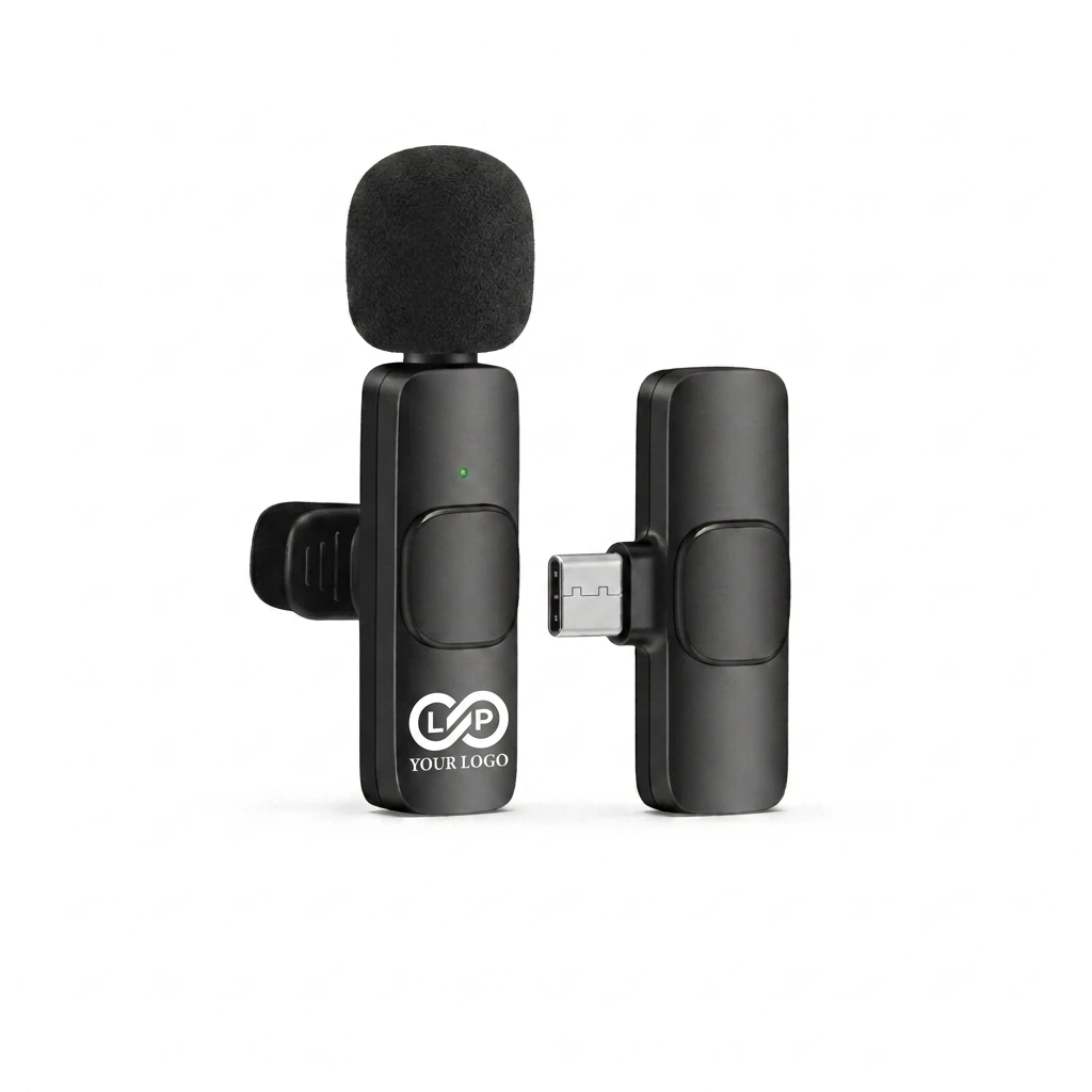 Travel Video Recording Mini Wireless Lavalier Microphone