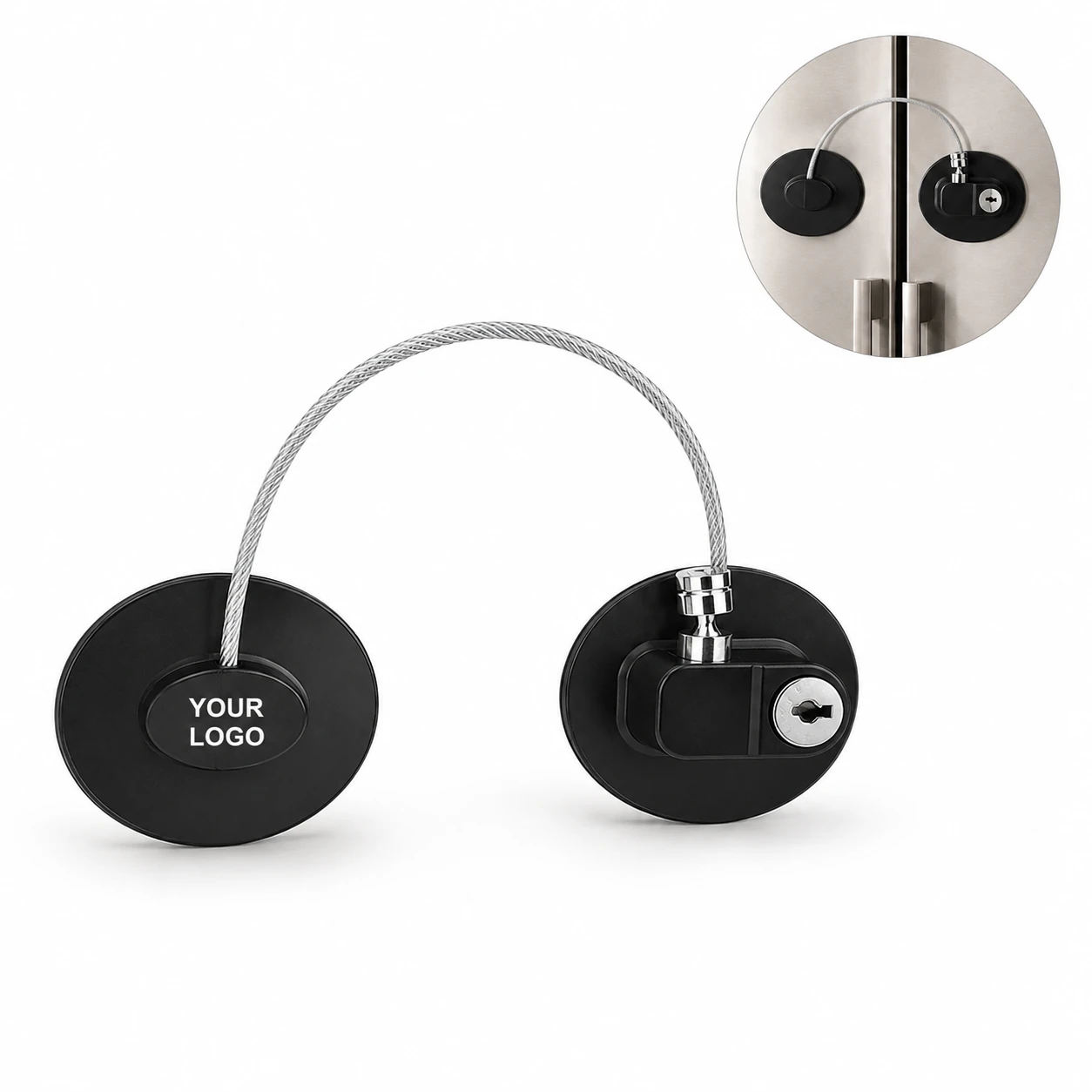 Childproof Refrigerator Freezer Locks With Keys Child Safety ABS