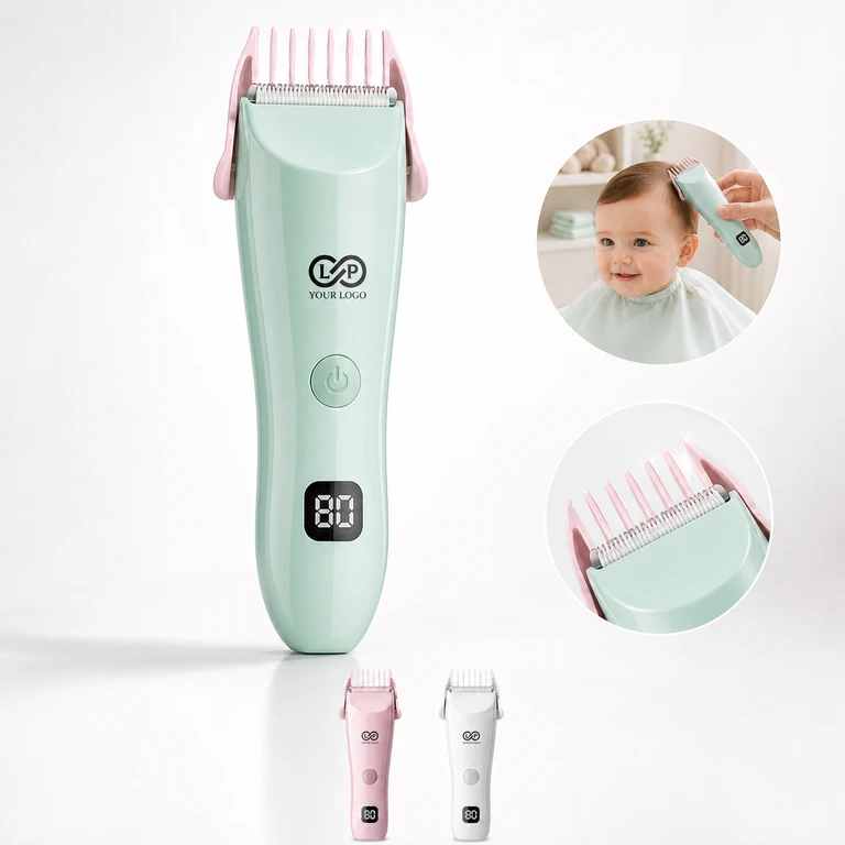 Baby Electric Hair Clipper Safety Ceramic Blade USB Rechargeable