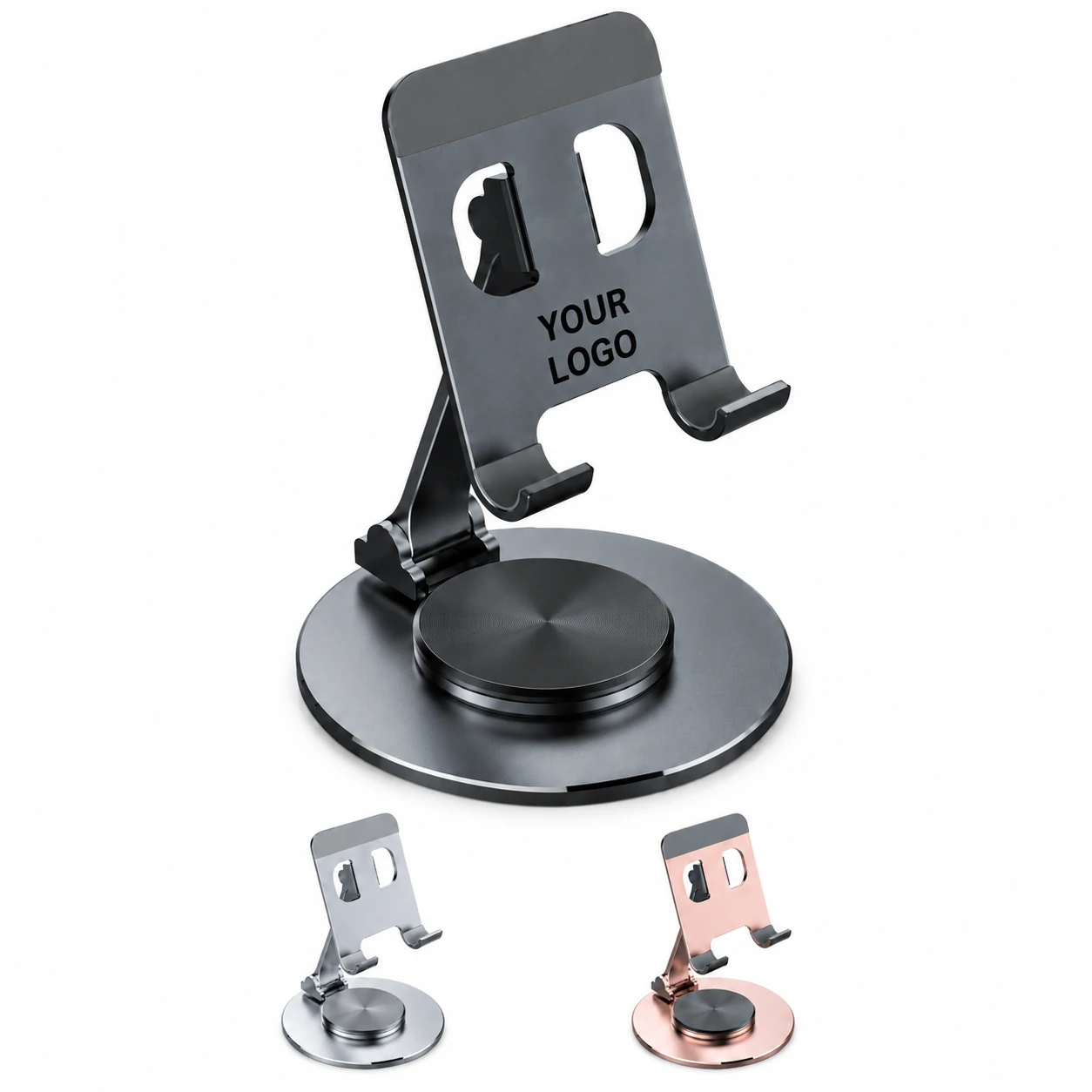 Adjustable Aluminum Alloy Folding Desktop Phone Holder
