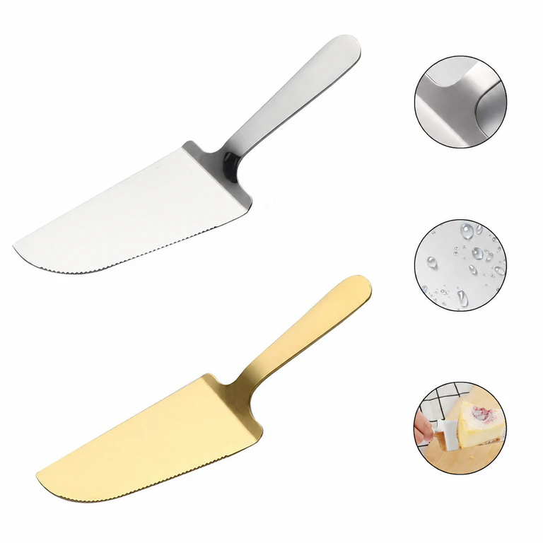 Multifunctional Non-slip Stainless Steel Food Spatula Cutter