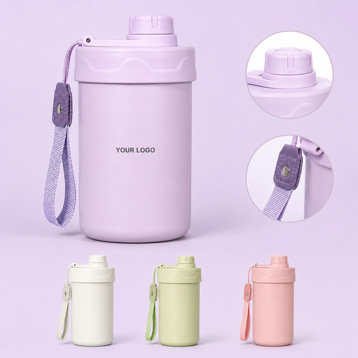 Dual Drink Stainless Steel Thermos Cup with 304 Vacuum Insulation