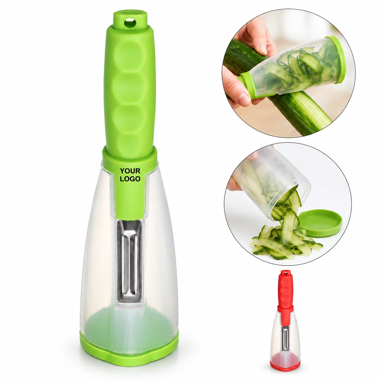 Multifunctional Storage Paring Knife with Stainless Steel Blade and Ergonomic Handle