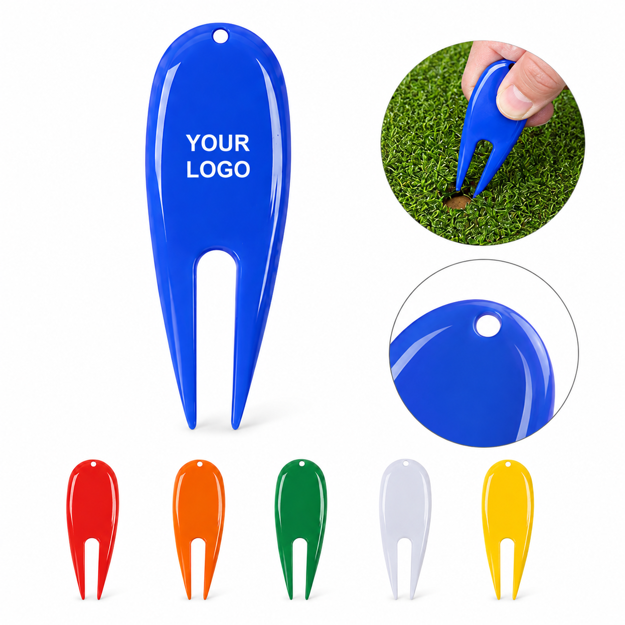 Portable Plastic Golf Green Fork Golf Divot Repair Tool