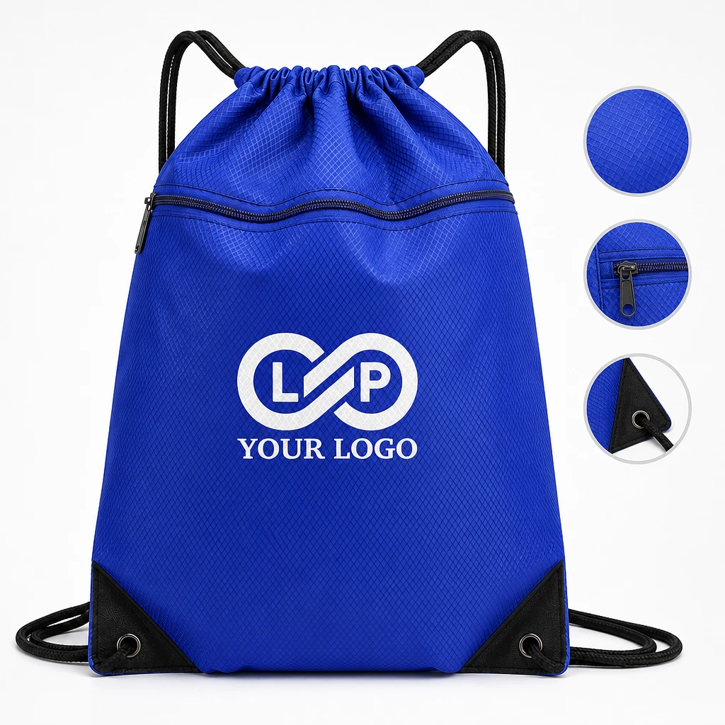 Lightweight Waterproof Oxford Sports Fitness Drawstring Backpack