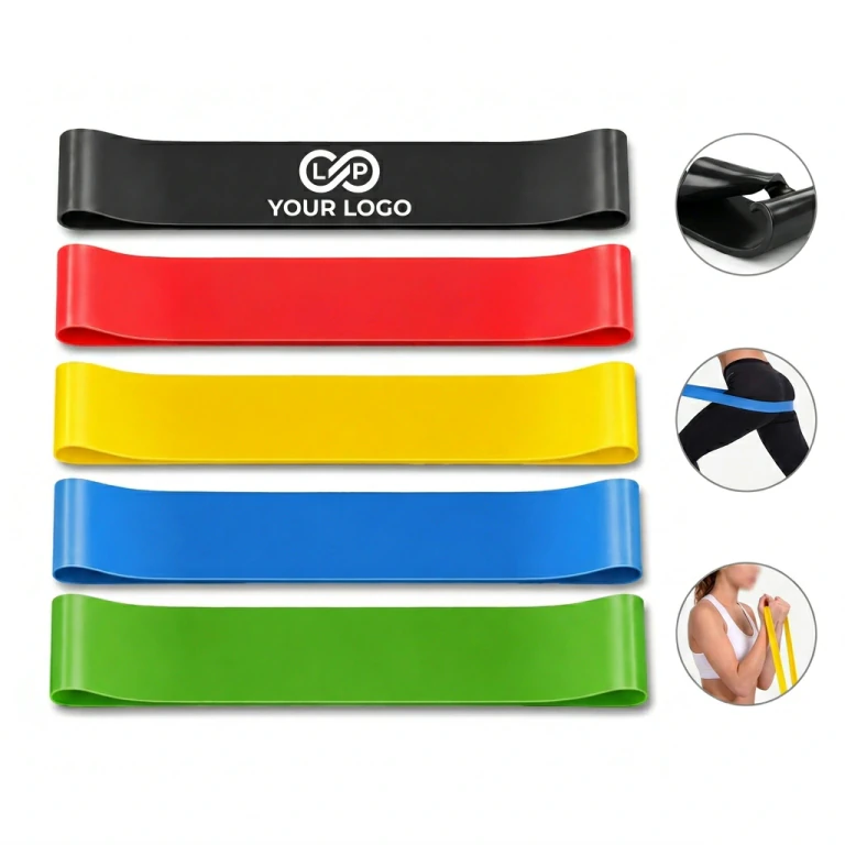 TPE Fitness Resistance Band Pilates Flexbands for Yoga Strength