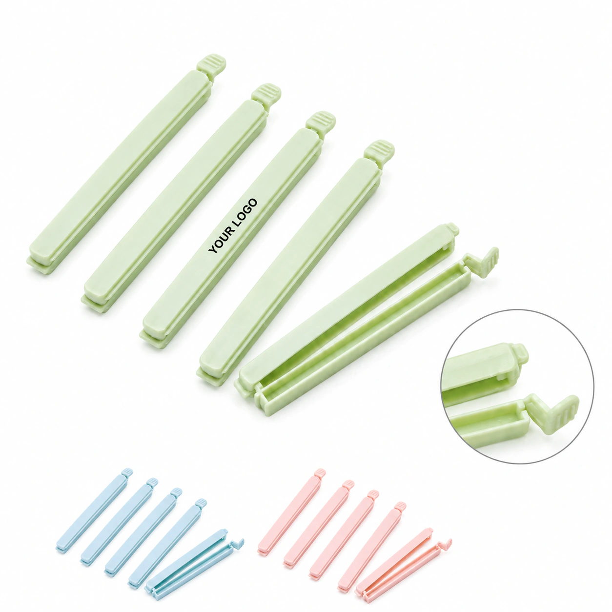5-Pack Nordic Food Bag Sealing Clips Polypropylene Snack Closures
