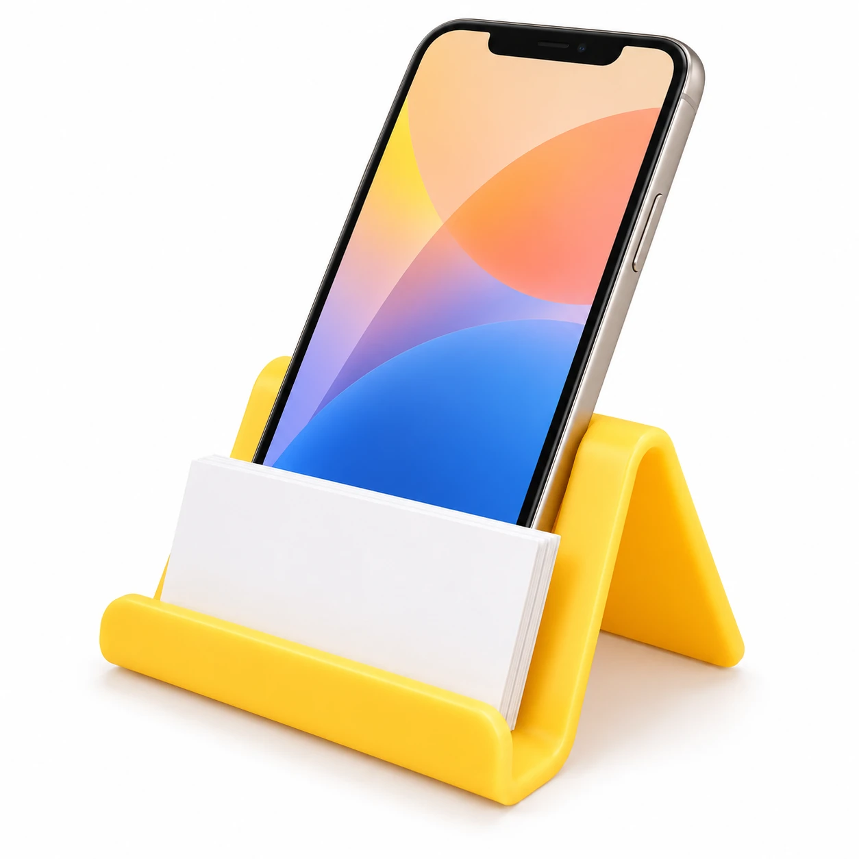 Portable Business Card Holder Lazy Desktop Phone Holder with Stand