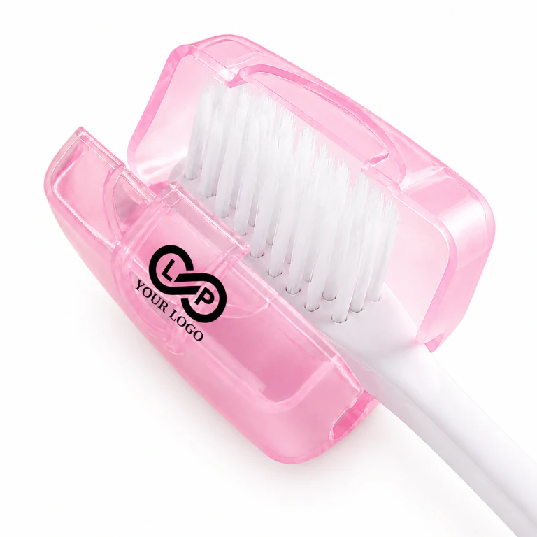 Portable Travel Toothbrush Box with Protective Cover, Plastic Storage