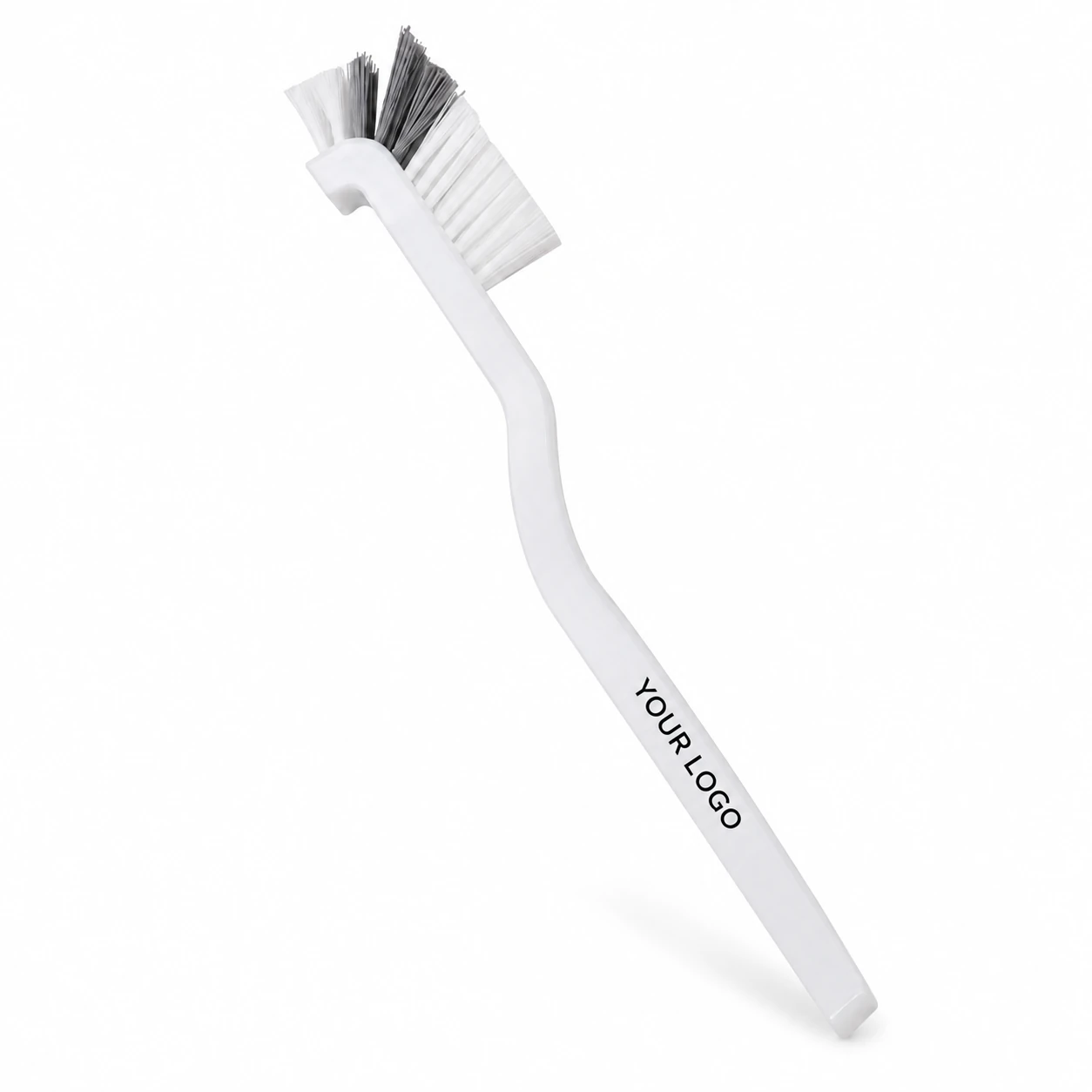 Home Window Glass Long-Handled Curved Cleaning Brush with Soft Bristles