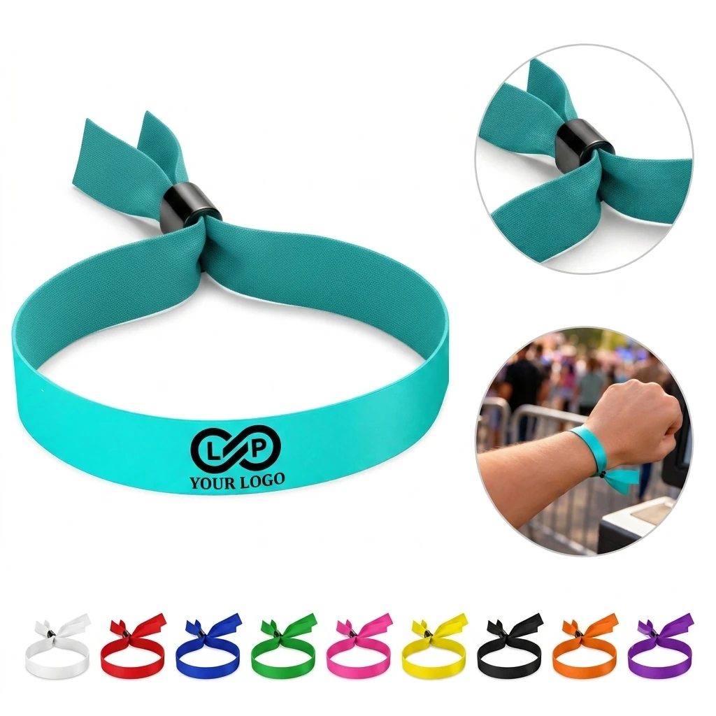 Personalized Cloth Wristbands for Concerts - Durable Adjustable Polyester