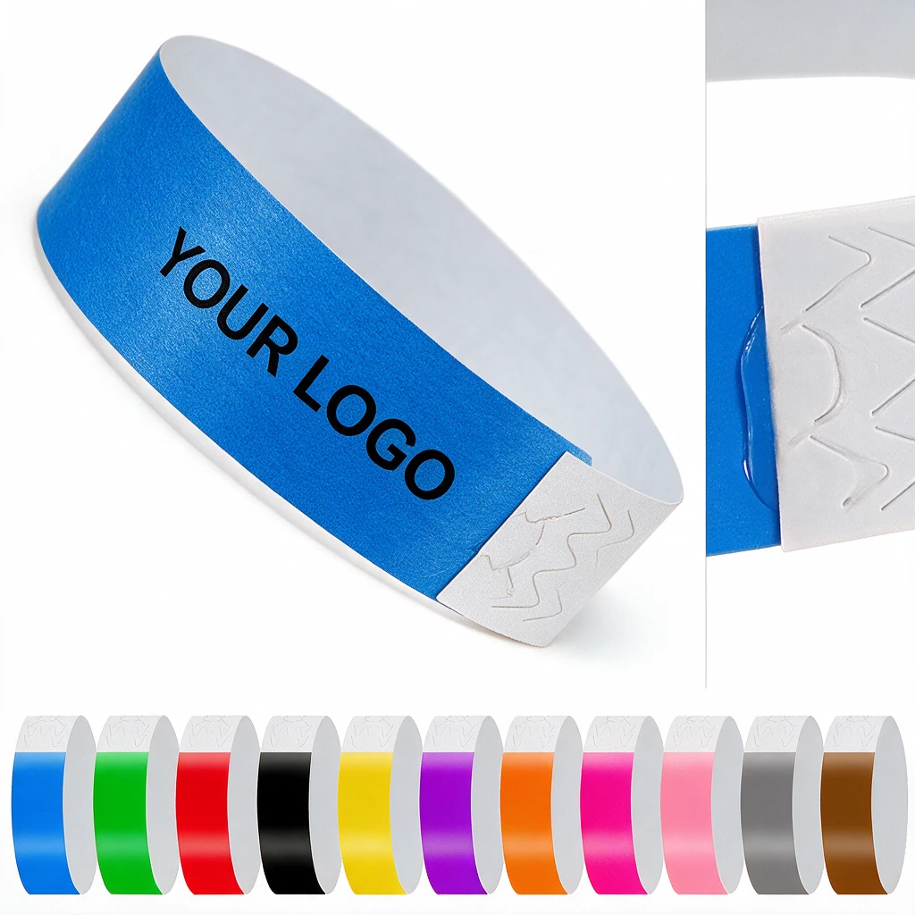 Custom Disposable Waterproof Event Wristbands Anti-Counterfeiting