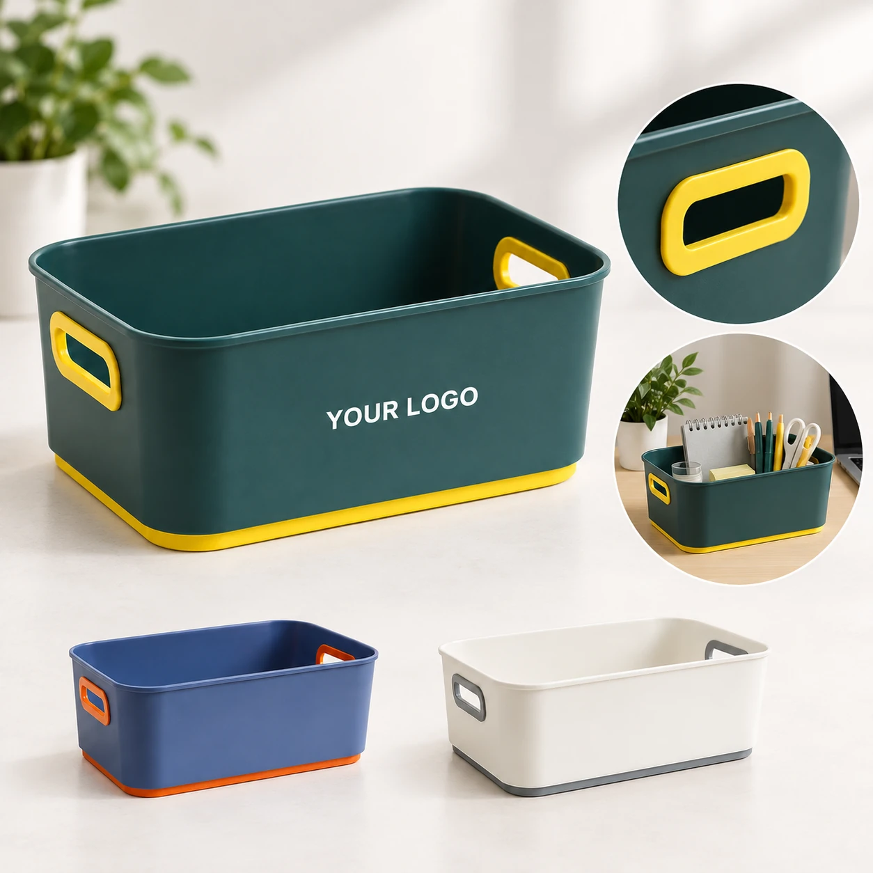 Multifunctional Desktop Storage Box for Stationery and Accessories