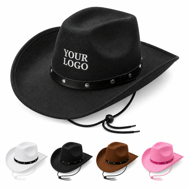 Unisex Fashionable Versatile Lightweight Rivet Cowboy Hat